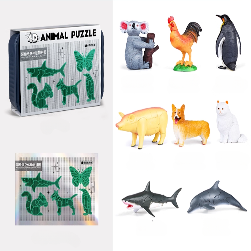 Kit de Rompecabezas 4D de Animales y Insectos