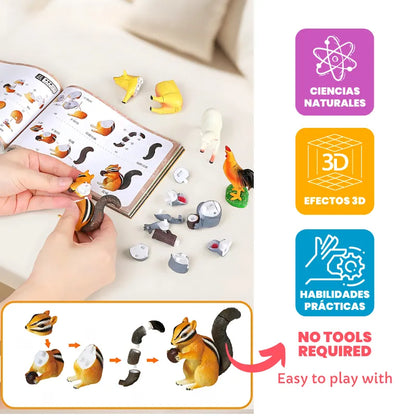 Kit de Rompecabezas 4D de Animales y Insectos
