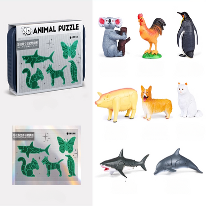 Kit de Rompecabezas 4D de Animales y Insectos
