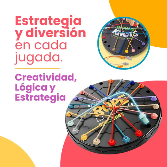 Desafío de Cuerdas de Colores para Lógica y Estrategia