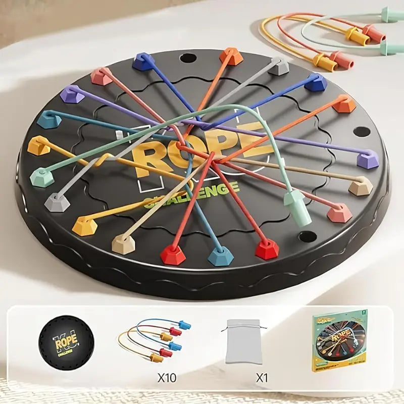 Desafío de Cuerdas de Colores para Lógica y Estrategia