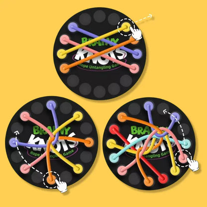 Desafío de Cuerdas de Colores para Lógica y Estrategia