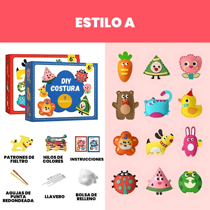 Kit de Costura Creativa con Manualidades Seguras