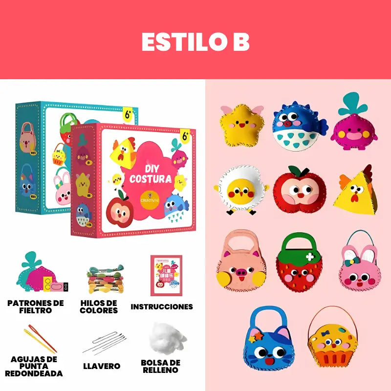 Kit de Costura Creativa con Manualidades Seguras