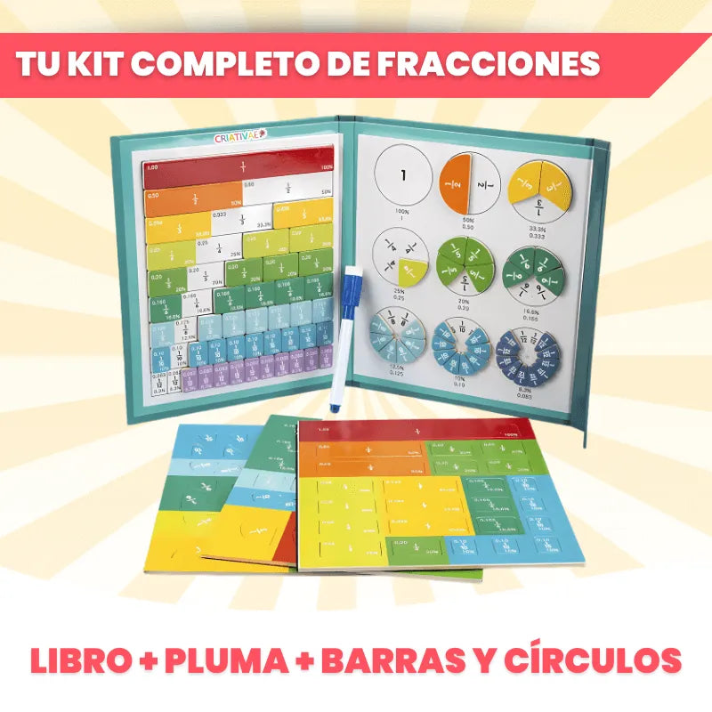 Libro Didáctico Magnético de Fracciones