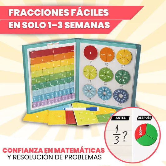 Libro Didáctico Magnético de Fracciones