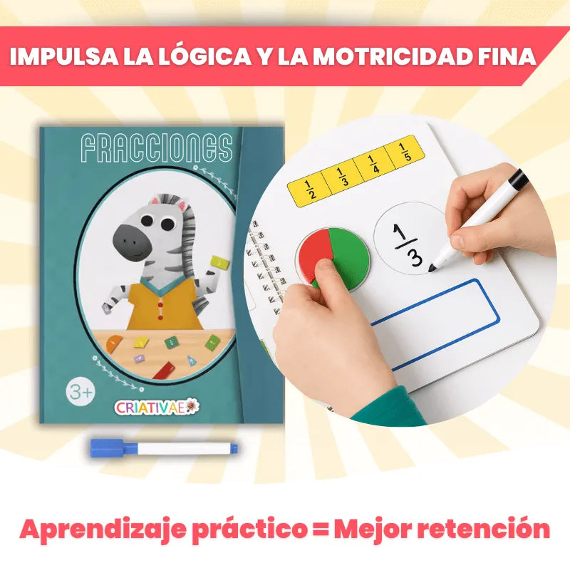 Libro Didáctico Magnético de Fracciones