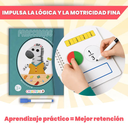 Libro Didáctico Magnético de Fracciones