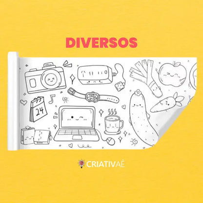 Rollo de Dibujo Infantil con 3 Metros de Creatividad
