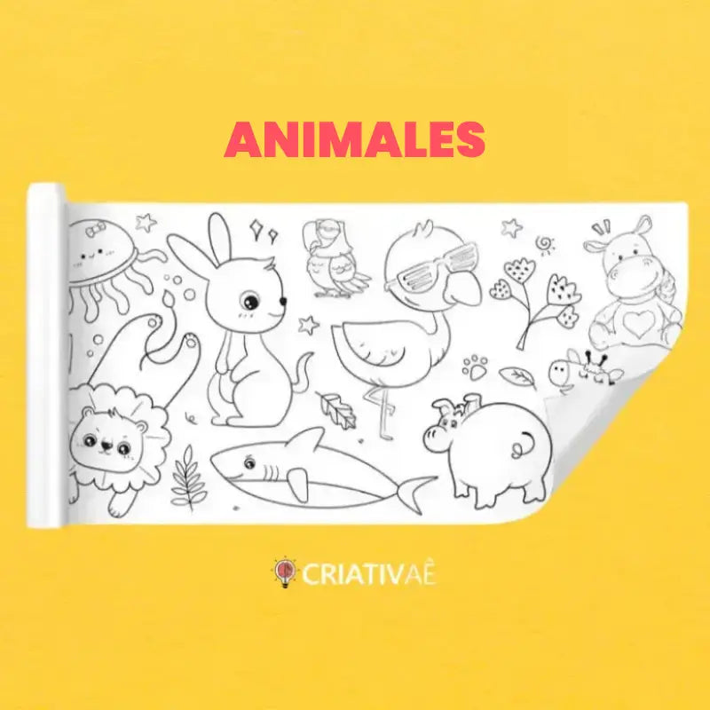 Rollo de Dibujo Infantil con 3 Metros de Creatividad