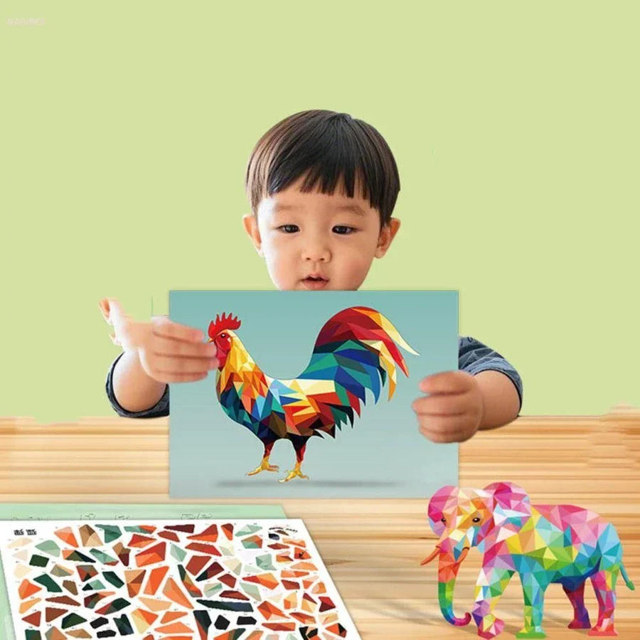 Kit de Arte Educativo 3D Collage Geométrica