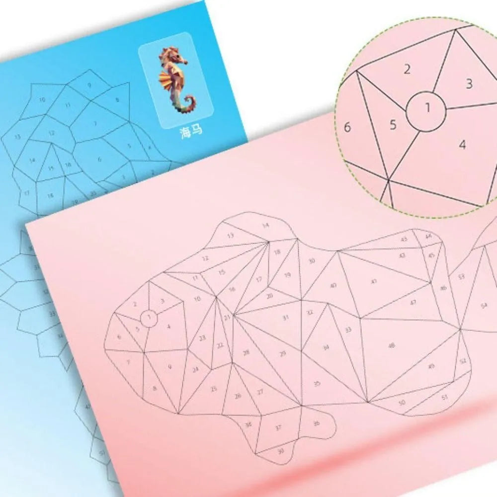 Kit de Arte Educativo 3D Collage Geométrica