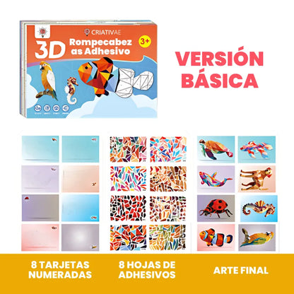 Kit de Arte Educativo 3D Collage Geométrica