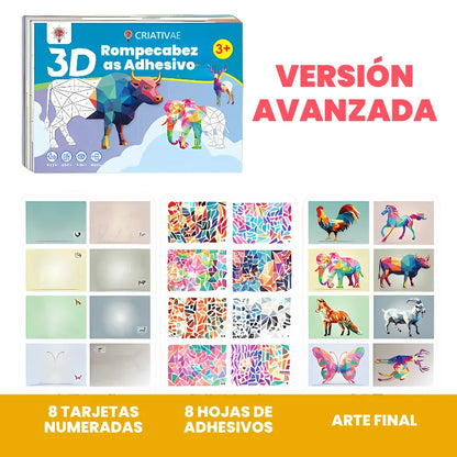 Kit de Arte Educativo 3D Collage Geométrica