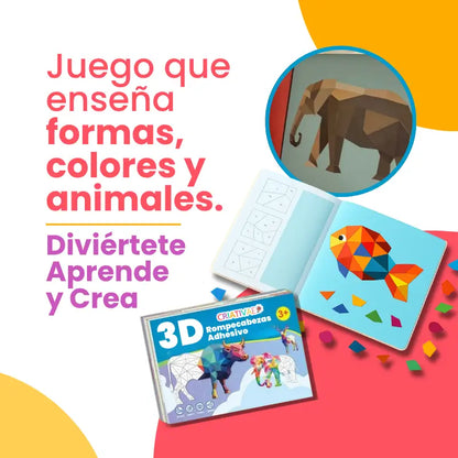 Kit de Arte Educativo 3D Collage Geométrica