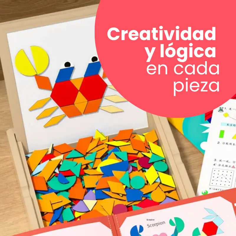 Tangram Magnético Educativo de Montaje