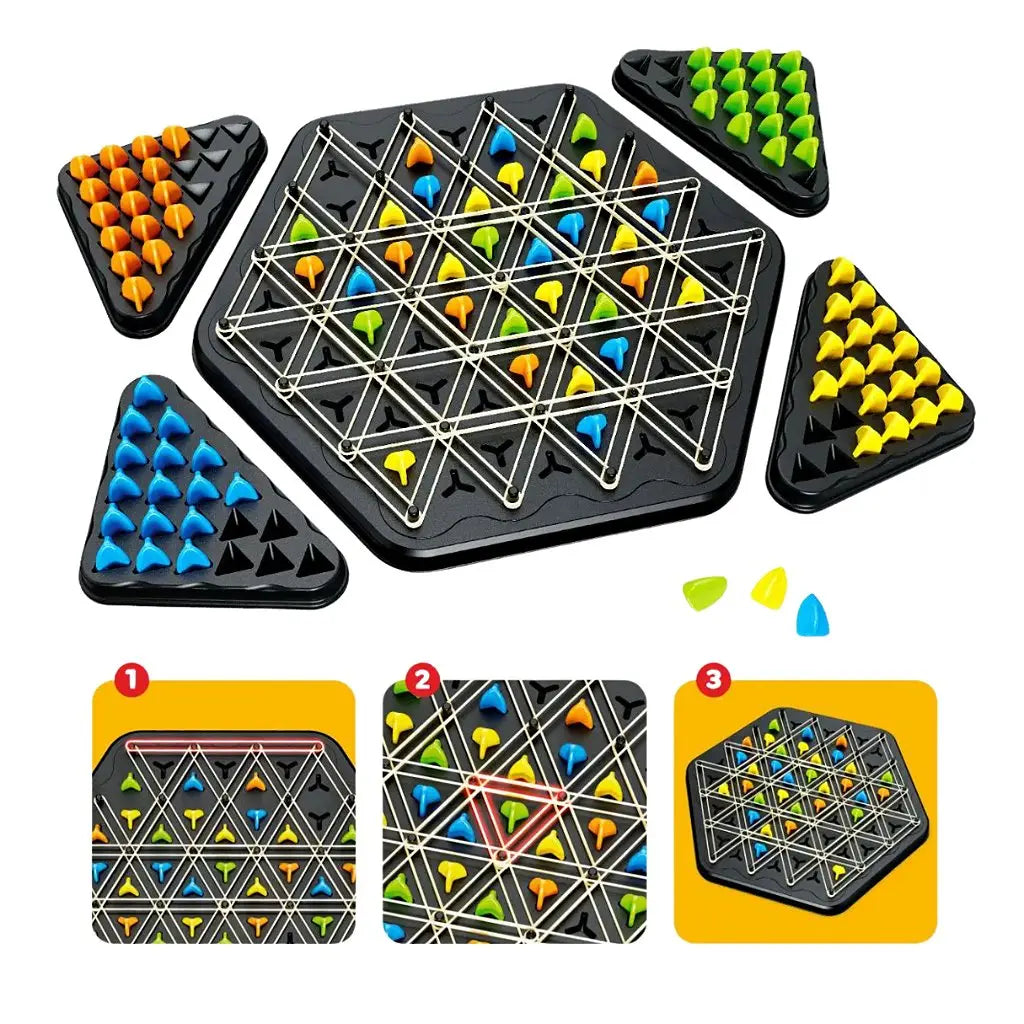Juego de Triángulos Magnéticos para la Lógica y la Estrategia